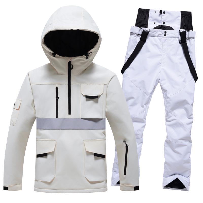 Winter Ski Suit Set: Unisex Windproof & Waterproof Snowboard Outfit for Couples