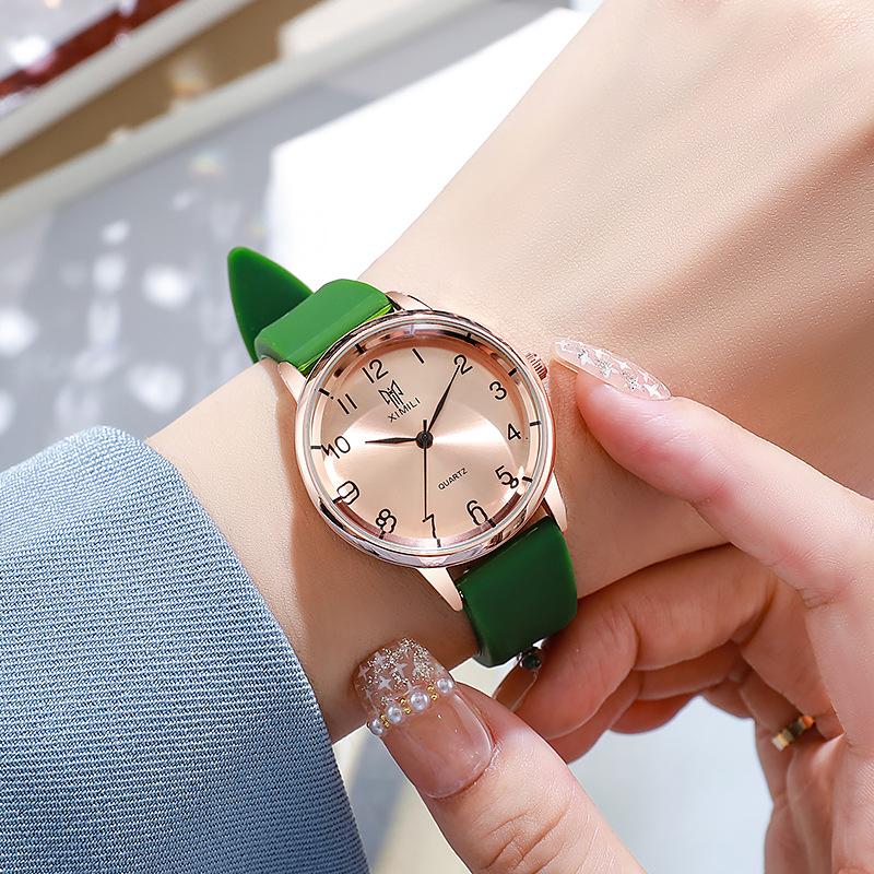 Luxury Rose Gold Simple Digital Women Quartz Watch Fashion  Silicone Sport Wristwatch Women's Dress Clock Gift Montre Femme