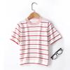 Stylisches gestreiftes Baumwoll-Kurzarm-T-Shirt für Kinder