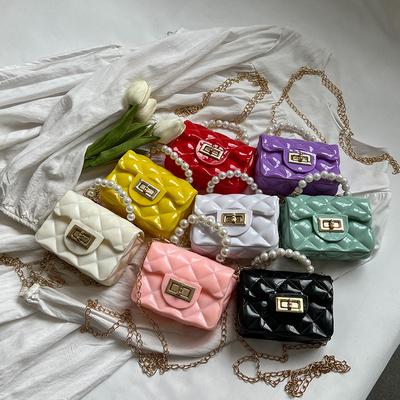 Children's Handheld Mini Bag for Women New Trendy and Fashionable Niche Jelly Bag Fashionable Chain Crossbody Bag