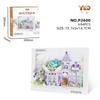 Magnetic Photo Frame Building Blocks Capybara Wedding Shop Church Figure Model Assembled Mini Brick Toys For Kids Santa Gift