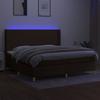 VidaXL Sommier à Lattes de Lit avec Matelas et LED, Lit Rembourré avec Tête de Lit, Lit Double, Lit Adulte de Chambre, 3138744