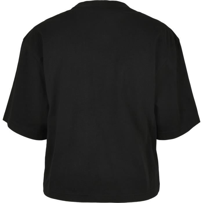 T-shirt Femme - Urban Classics - Oversized - 100% Coton Biologique - Manches Courtes - Noir