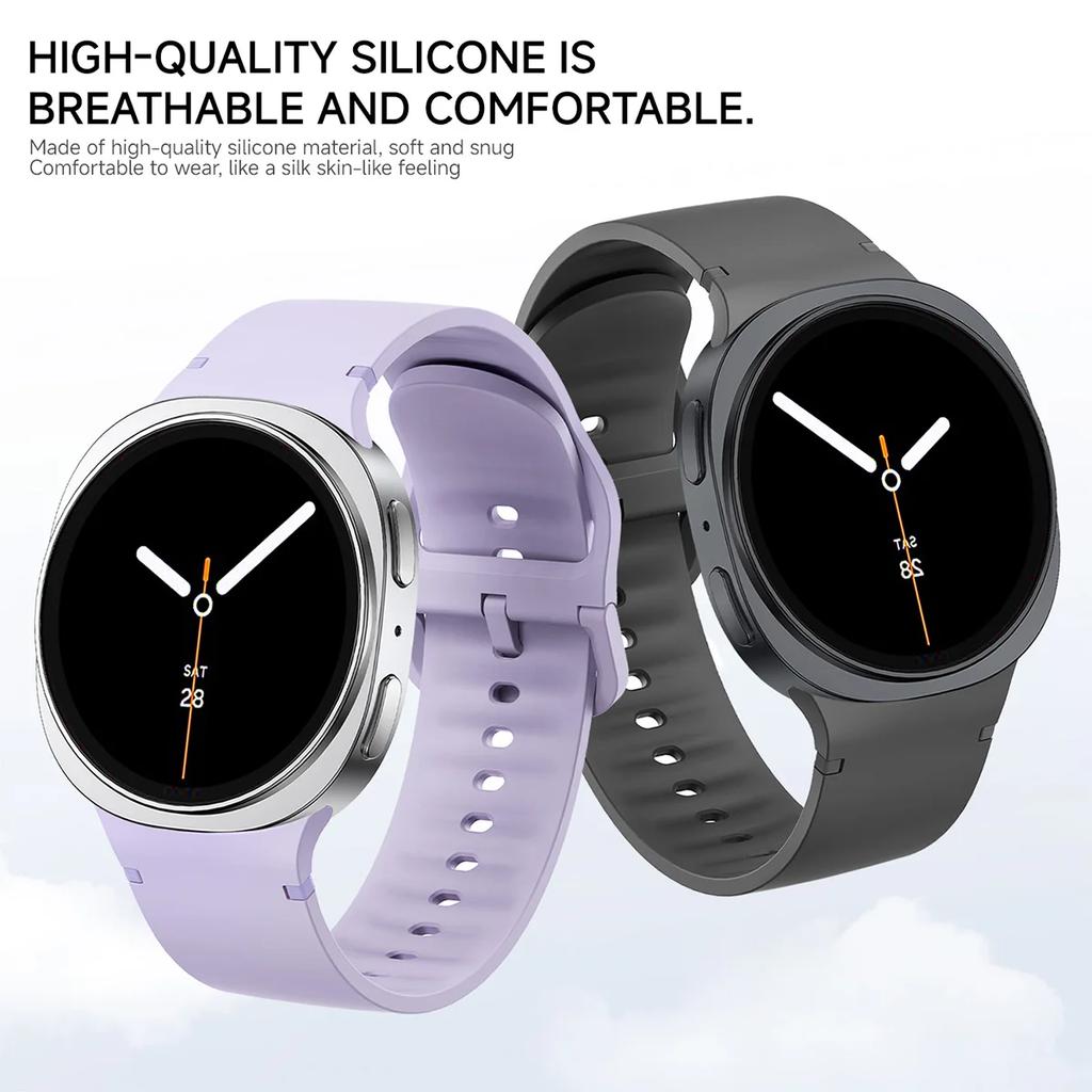 Official Silicone Strap for Samsung Galaxy Watch 8 Ultra2 8 Classic 46MM Smartwatch Replacement Band for Galaxy Watch8 40/44mm