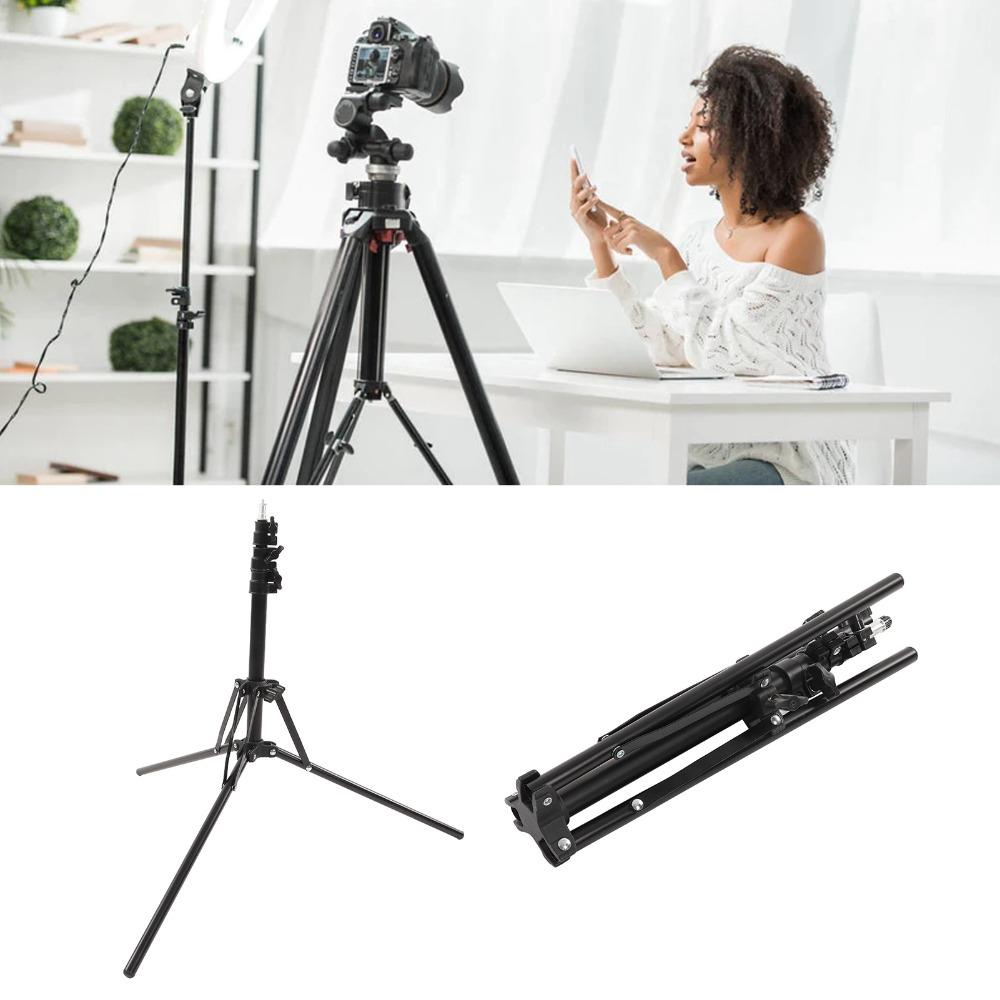 Folding Mobile Phone Holder 1.6m Tripod Stand Durable Light Tripod  Video Recording