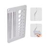 Stainless Steel Crack Width Gauge Card Precision Gap Measuring Tool for Concrete Wall Inspection, Home & Construction Monitoring