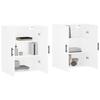 VidaXL Armoires murales 2 pcs blanc 69,5x34x90 cm 3195643