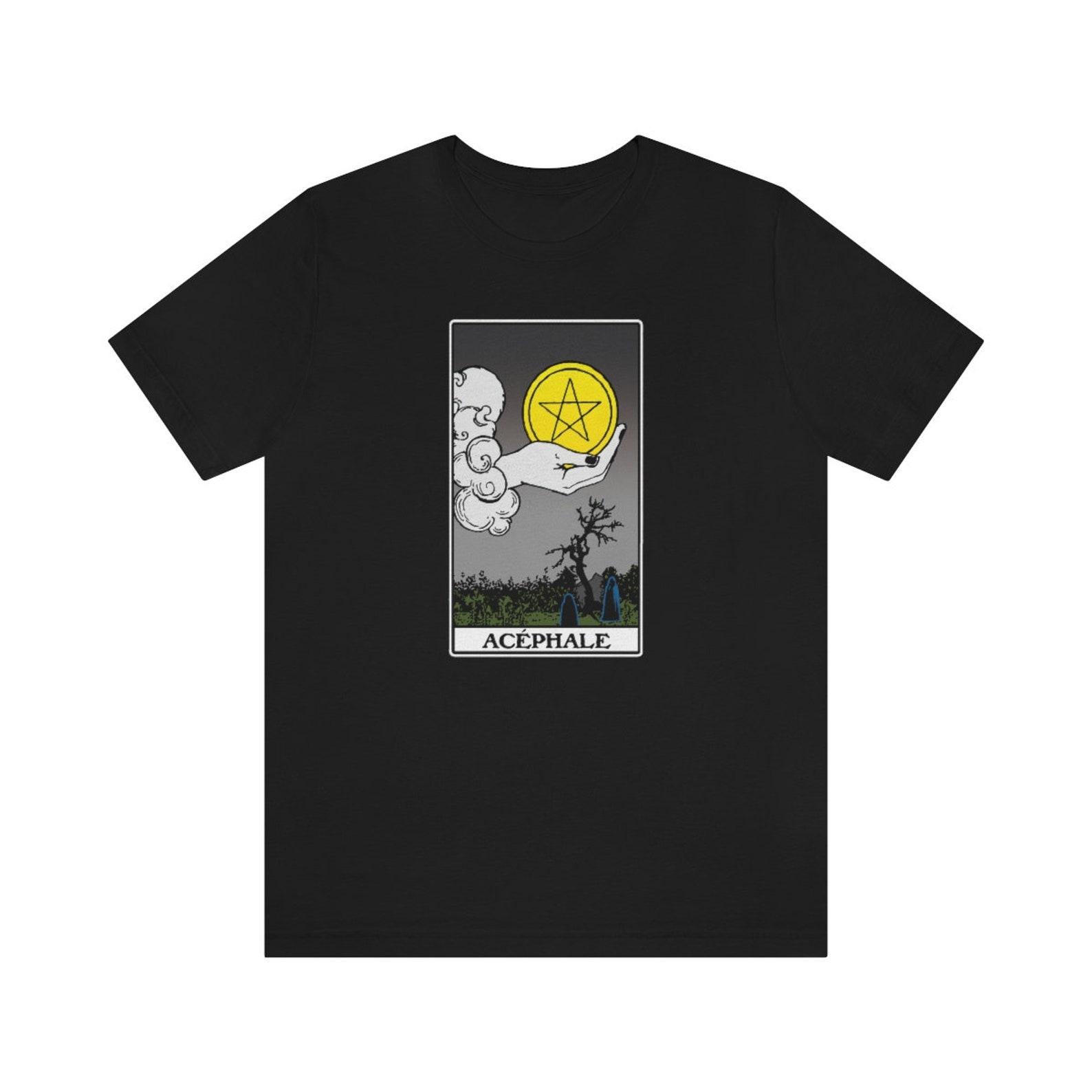 Bataille Acephale Ace of Pentacles Tarot Philosophy T-shirt M