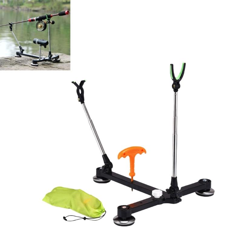 Rafts Ice Fishing Stand Fishing Rod Holder Rack with Adjustable Angles Enhances Grip And Stability For Outdoor Fishing