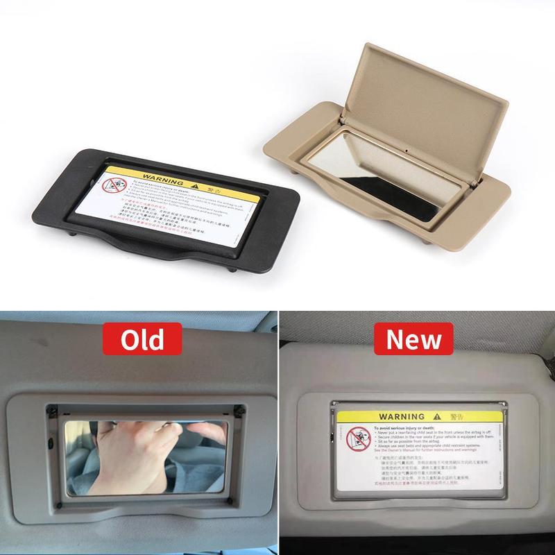 For Mercedes C-Class Benz W203 Sun Visor Shade Mirror Cover Interior Makeup Mirror Cosmetic Mirror Cover Black Beige A2038102110