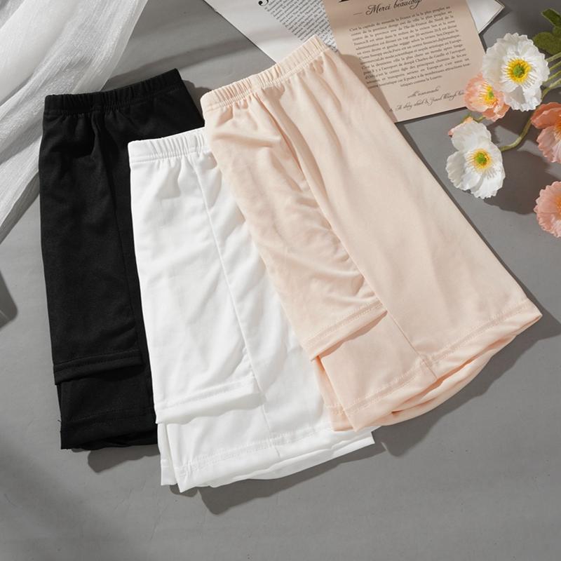 Women's Shorts Underwear Ice Silk Safety Pants Seamless Anti-exposure Women's Ultra Thin Short Leggings