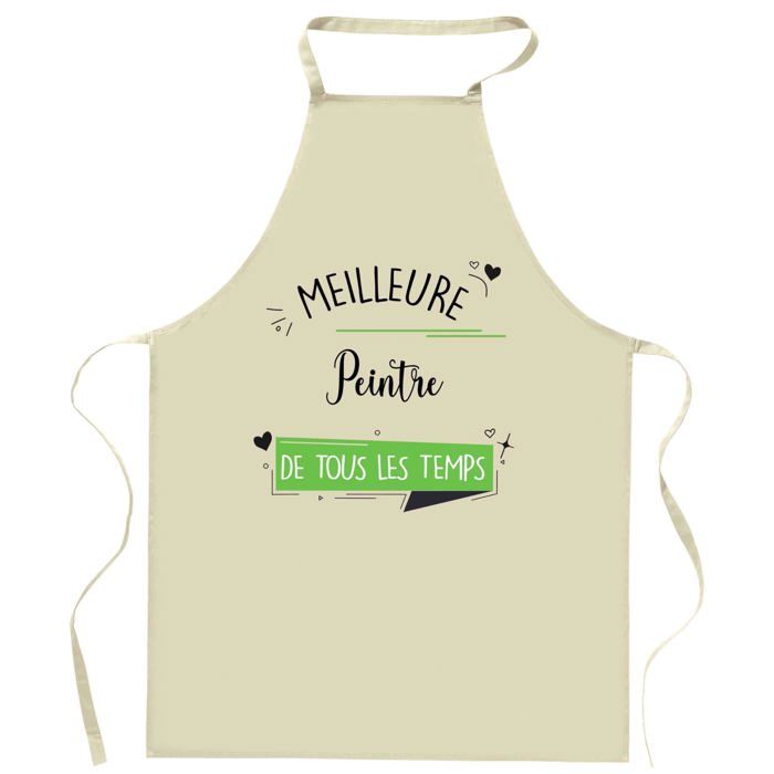 Tablier de cuisine - Peintre Meilleure de tous les temps - Coton résistant - Impression DTG durable - Imprimé en France