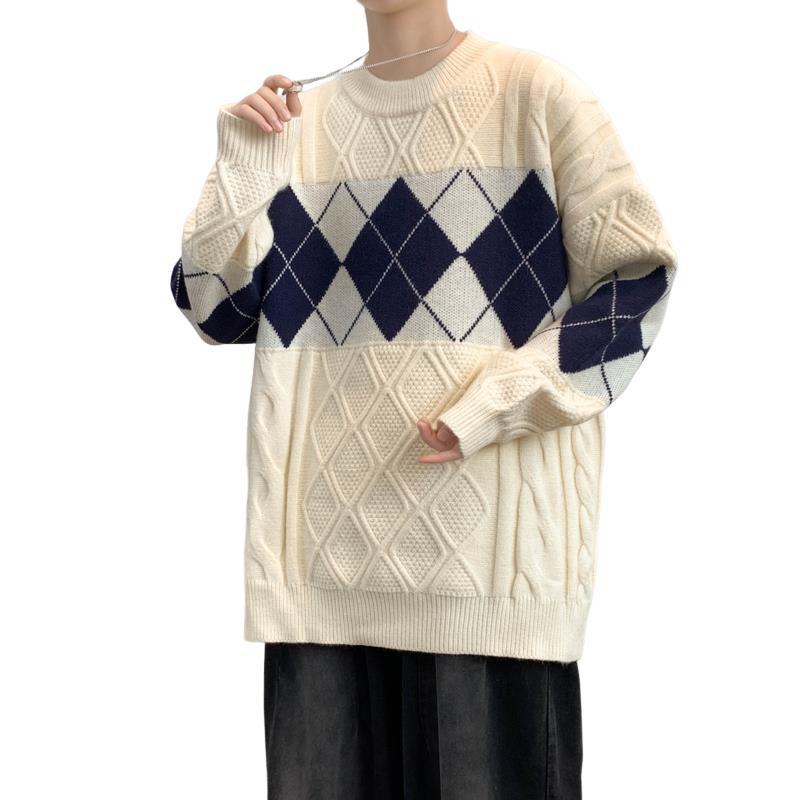 Hot sale, popular, new casual crew neck sweater in autumn and winter, bottom knitted sweater, large size loose sweater.
