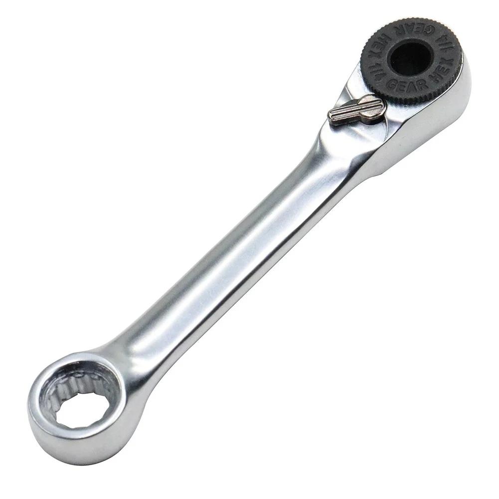 

For Small Workspaces Double-ended Ratchet Portable Wrench For Tight Spaces Ratchet Wrench Ratchet Handle Smooth Ratchet Control