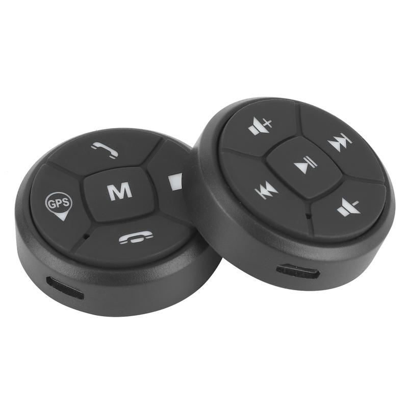 Steering Wheel Button Controller Car Steering Wheel Wireless Steering Wheel Control Button Volume GPS Wireless Controller Switch