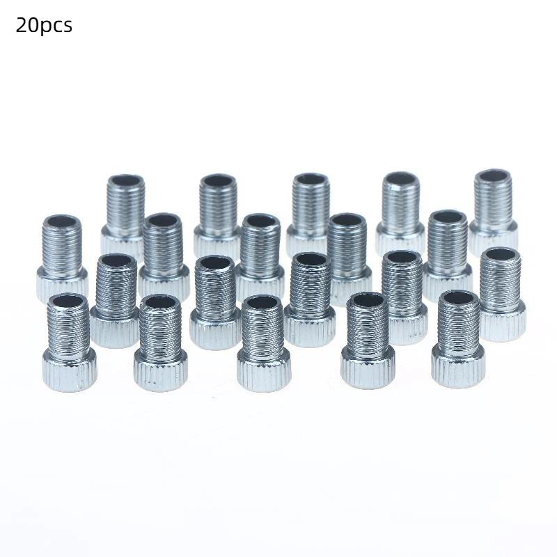 20pcs Bicycle Valve Pump Converter Adapter Presta To Schrader Convert Nozzle Inflation Adaptor F/V To A/V Bike Valve Adapter