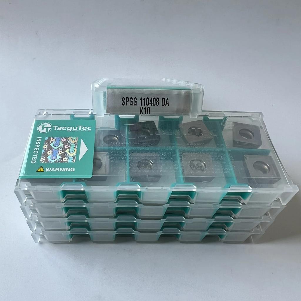 TaeguTec / SPGG110408DA K10 / Original carbide blade 10 Pcs