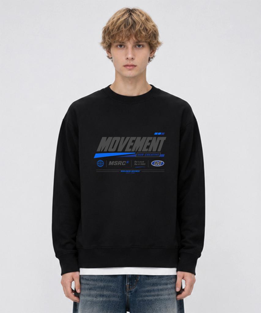 MONSTER REPUBLIC Low Trace Blue Sweatshirt Black_3183
