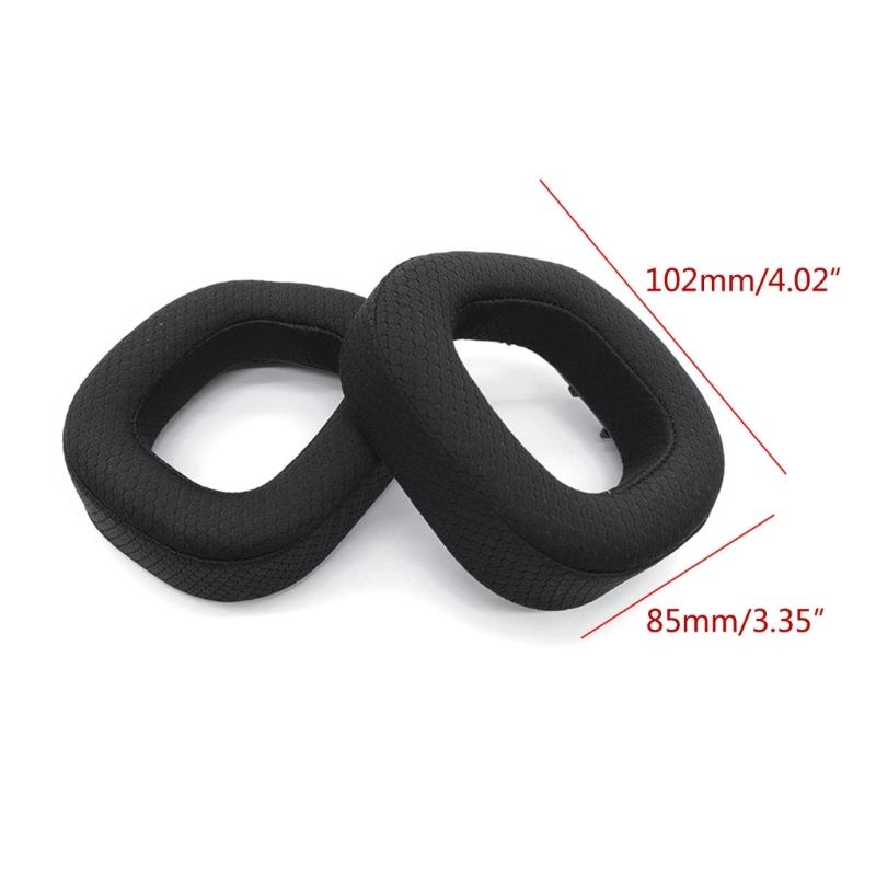 1 Pair Earpads Ear Pads Ear Sponge Covers Improved Comfort Soft Earmuff Repair Part for HS80 RGB Gaming Headset