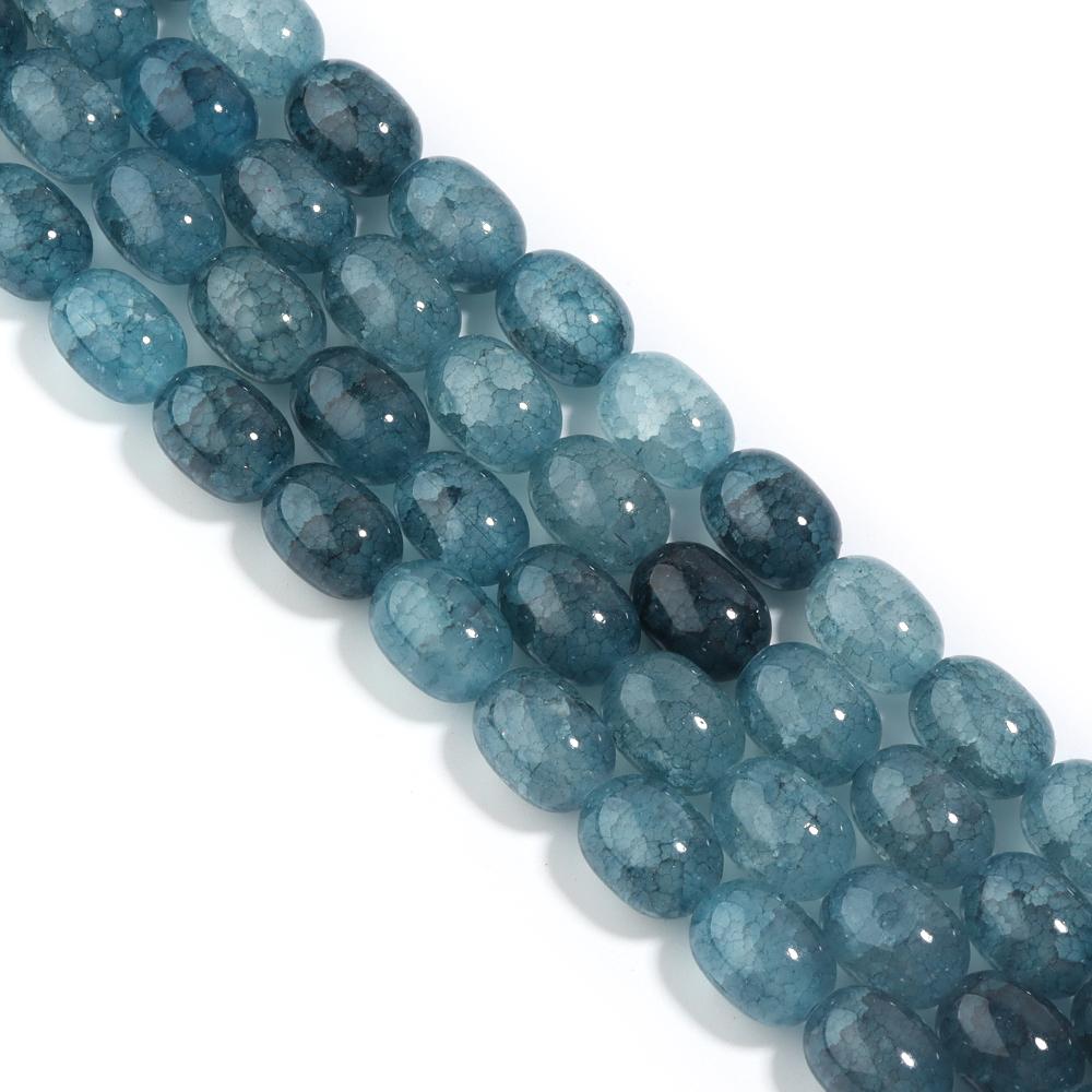 28pcs/lot 10x14mm Colorful Glass Beads Barrel Shape Loose Spacer Beads For Jewelry Making DIY Bracelet Necklace Accessories