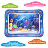1Pc Blue Dolphin Inflatable Pvc Playing Mat Baby Play Water Mat Toddler Pad Kids Early Education Activity Toys Mat Cushion Gift
