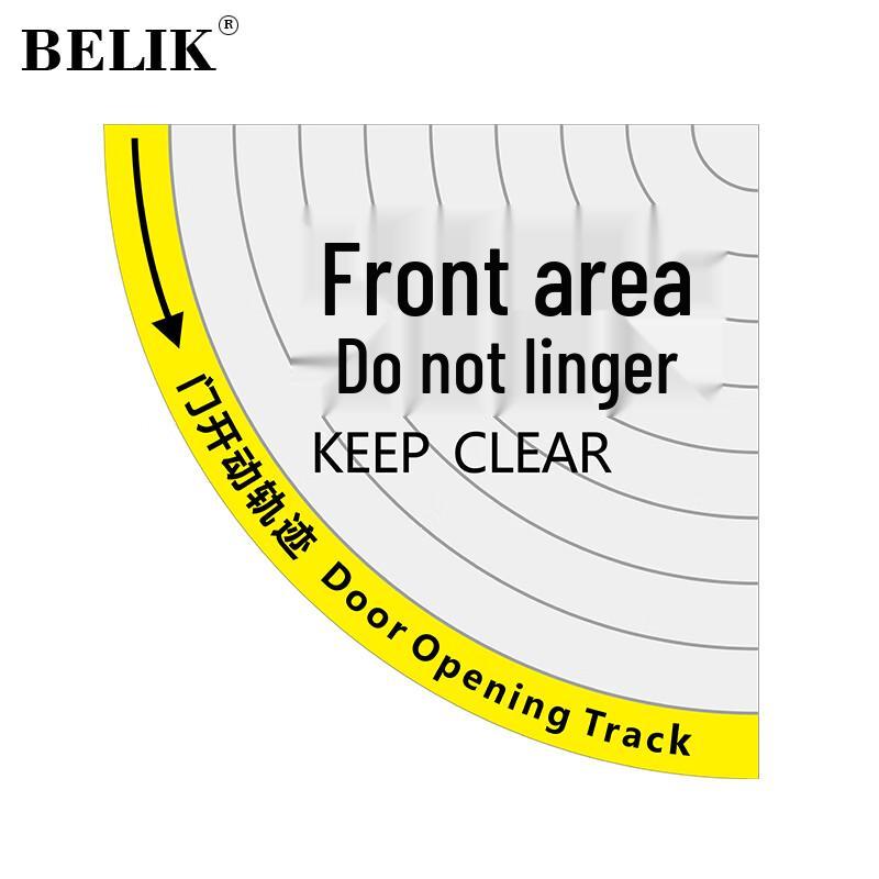 BELIK Anti-Slip Safety Warning Floor Decal 60x60 CM