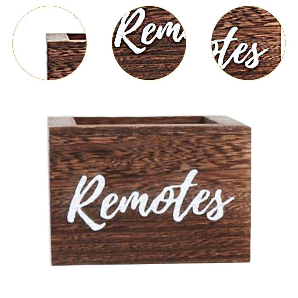 Wooden Desktop Storage Box Fashion Desk Storage Box for Office Bedroom Home