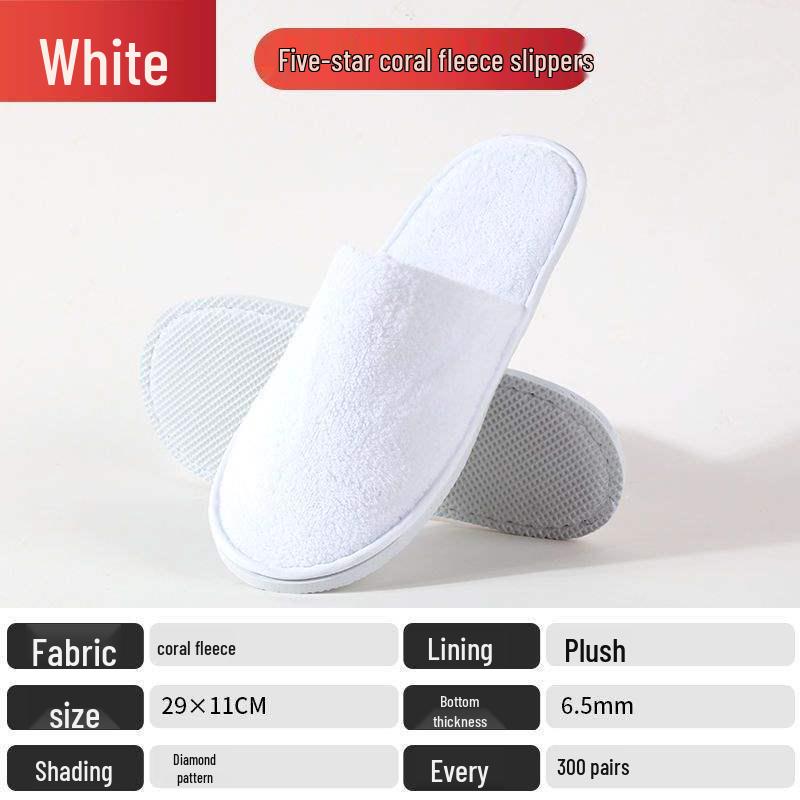 Luxurious Non-slip Hotel & Home Disposable Slippers