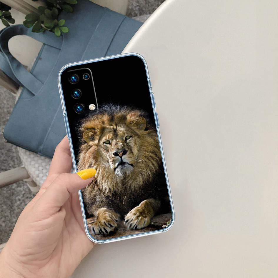CJ6 Animal lion Transparent Phone Case for LG K22 K30 K40 K40S K41 K42 K50 K50S K51 K51S K52 K61 K62 K71 K92 Q60 Q61 V40 V50 V60