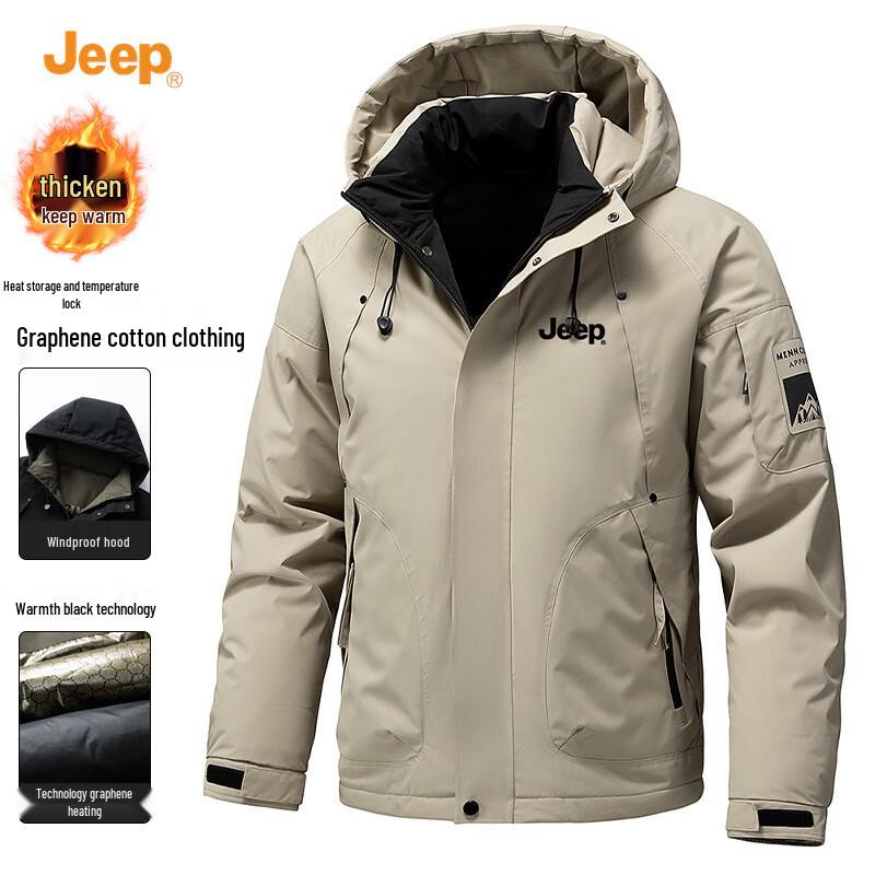 

Jeep Мужская зимняя хлопковая куртка с капюшоном L