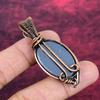 Shungite Gemstone Pendant Copper Wire Wrapped Jewelry Handmade Unique Pendant