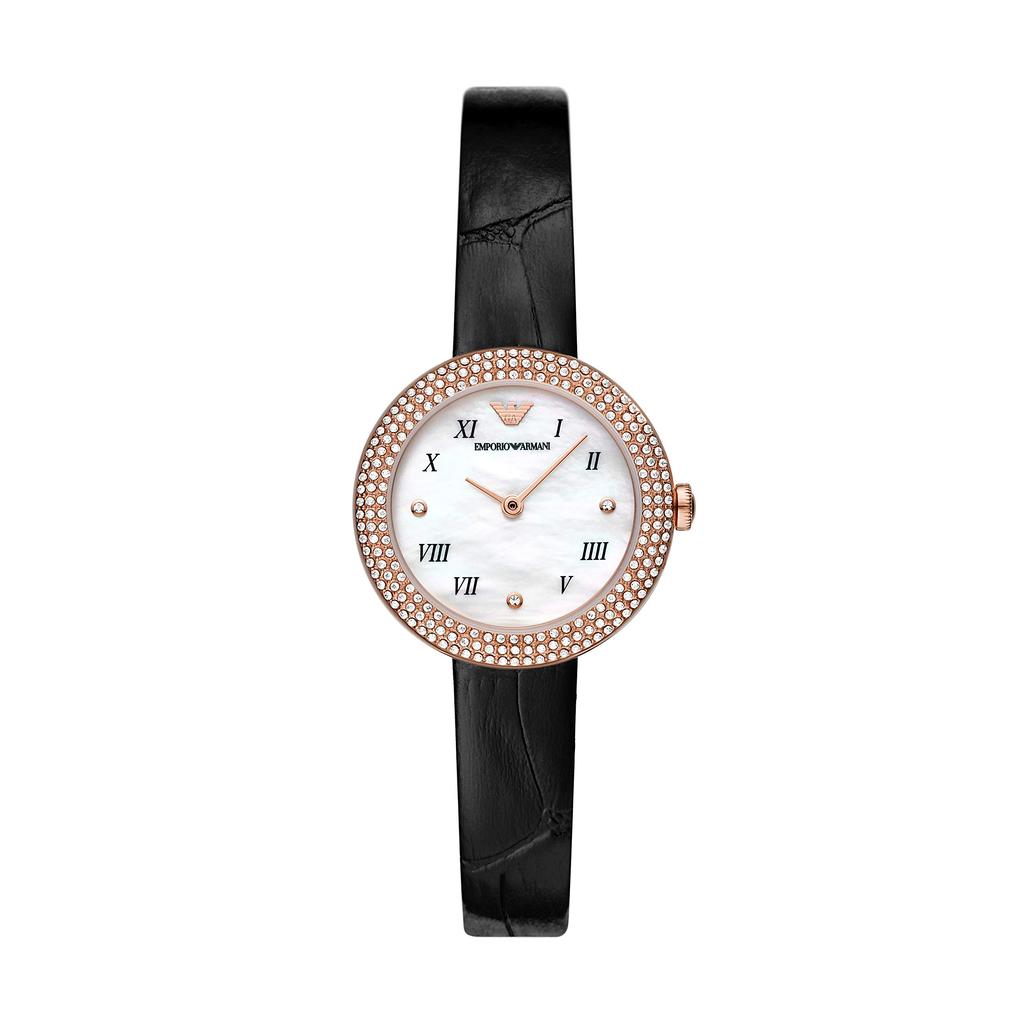Emporio Armani ROSA AR11356 Women's Watch, Black, Officially Imported