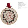DIY Embroidered Christmas Ornaments Personalized Initial A–Z Monogram Embroidery Set Mini Handmade Christmas Embroidery Kit for Beginners