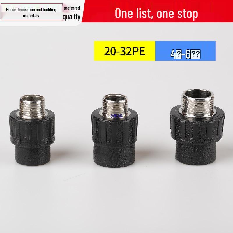 Vícevelikostní vodovodní potrubní tvarovka: Vnitřní/Vnější závitové koleno T pro 4, 6 a 1-palcové potrubí