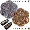 3100pcs 2/3/4/5/6/8/10mm Half Round Pearl Beads DIY Jewelry Nail Art ABS Flatback Rhinestones Garment Decor Craft