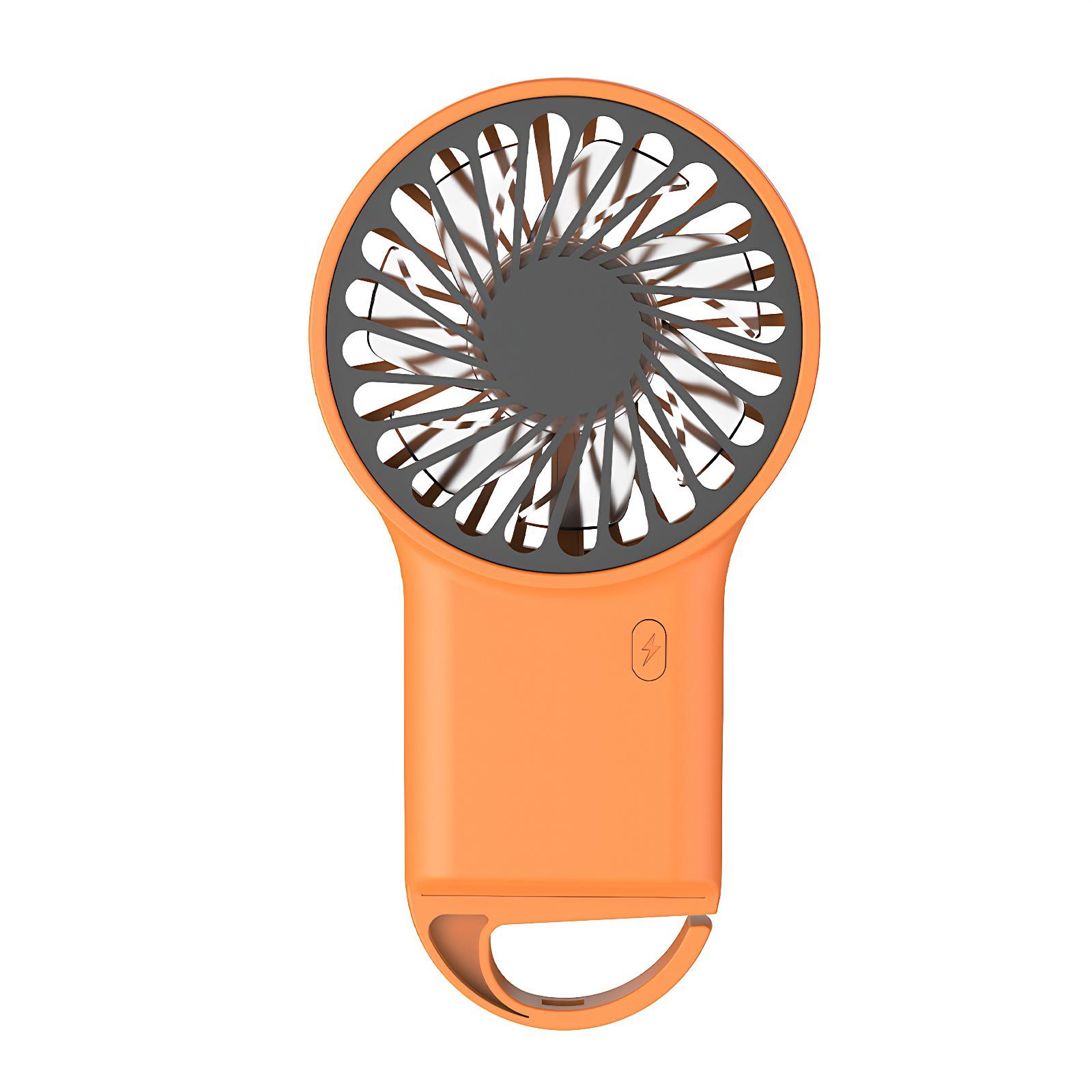 2026 Portable USB Rechargeable Mini Silent Fan with Carabiner for Outdoor and Dormitory Use 115*82*30