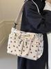 Ruiying Large Capacity Corduroy Crossbody Shoulder Bag - Korean Style Casual Fashion Backpack