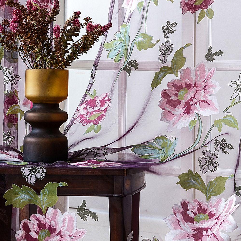 Decoration Semi-shading For Living Room Bedroom Kitchen Tulle Curtains Window Drapes Sheer Curtain