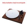Silicone Slipmat Pad 12 In for Record Player Use with Center Hole Round Profile and Home Record Care Support Daily