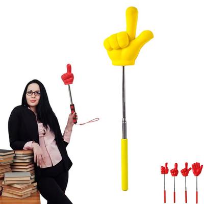 Funny Retractable Teaching Stick Stainless Steel Macarons Whiteboard Guide Indicator Non-slip Handle Point Stick For Classroom