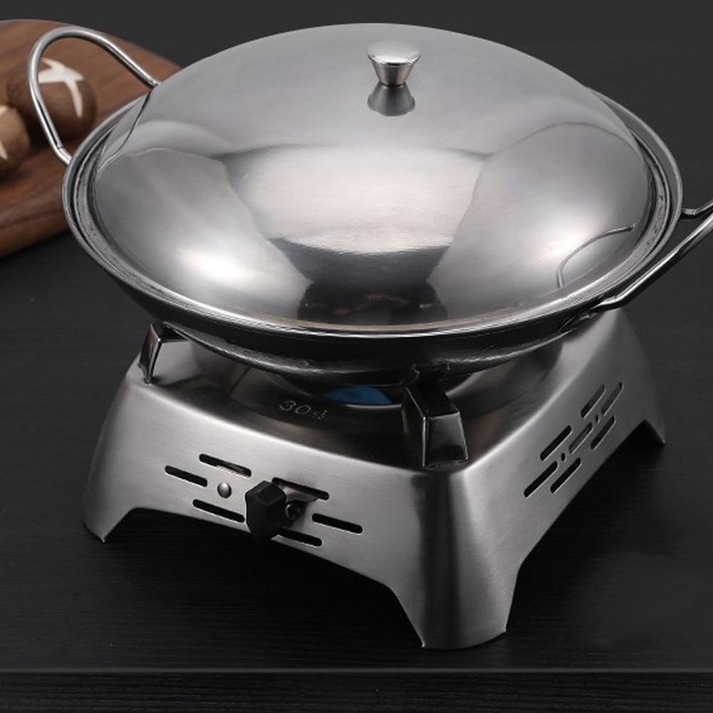 Stainless Steel Drawer Type Camp Stove Sliding Adjustment Alcohol Stove Backpacking Stove Outdoor