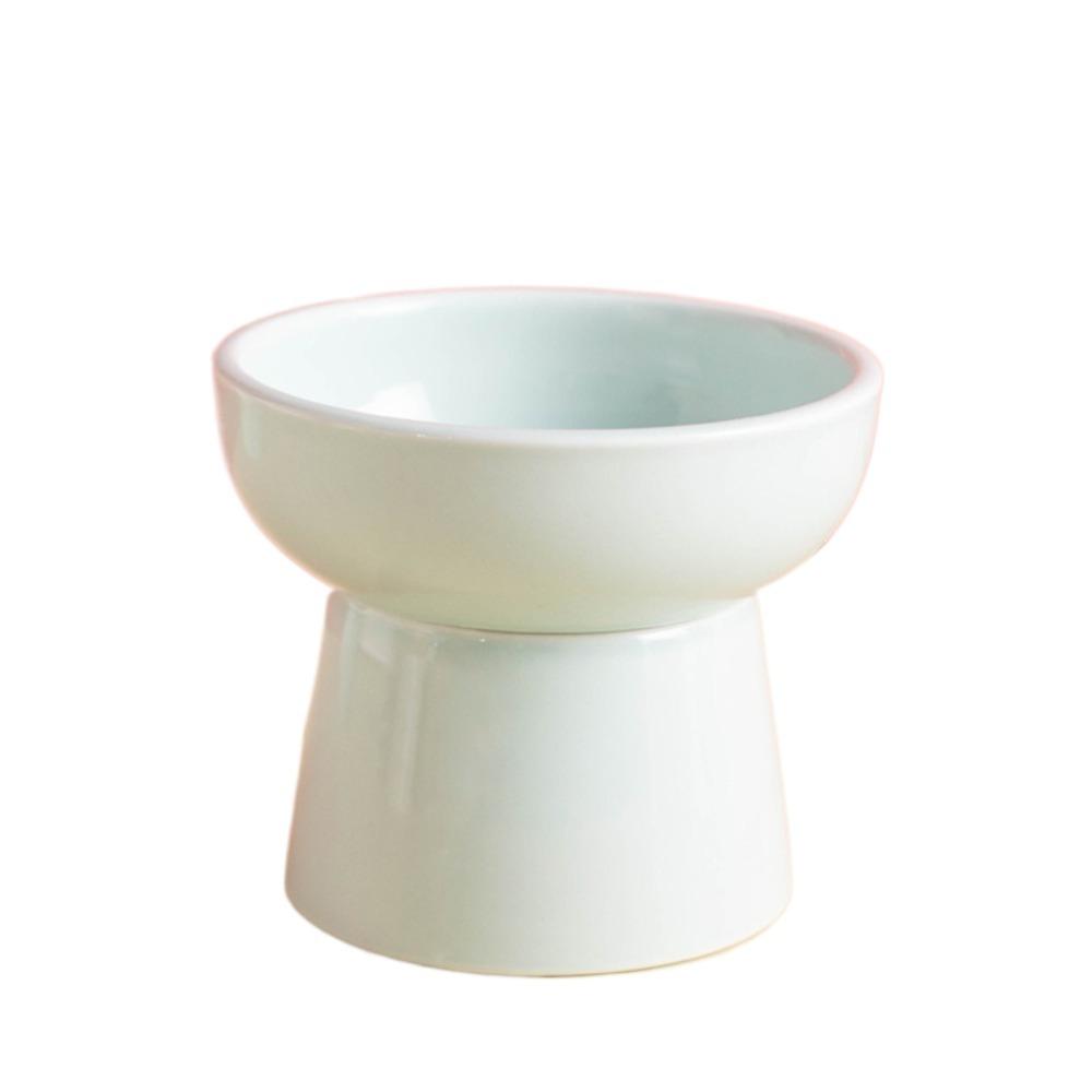 Ceramic Cat Elevated Bowl High Foot Pet Feeding Dishes Nordic Style Dog Food Water Feeders  Kitten