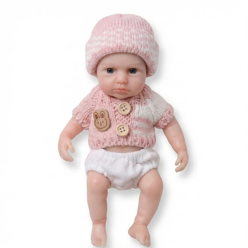 

Моющаяся водонепроницаемая кукла-игрушка для младенцев Безопасная и эластичная кукла Reborns для прорезывания зубов и тренировки хватания у малышей 1