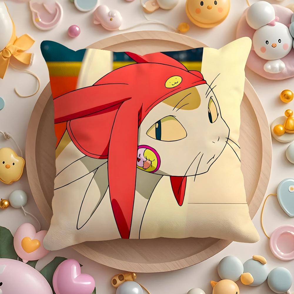 S-Space Anime D-Dandy Cushion Cover Home & Car Multi-Scene Pillow Cover - Reversible, Soft & Durable for Daily Use