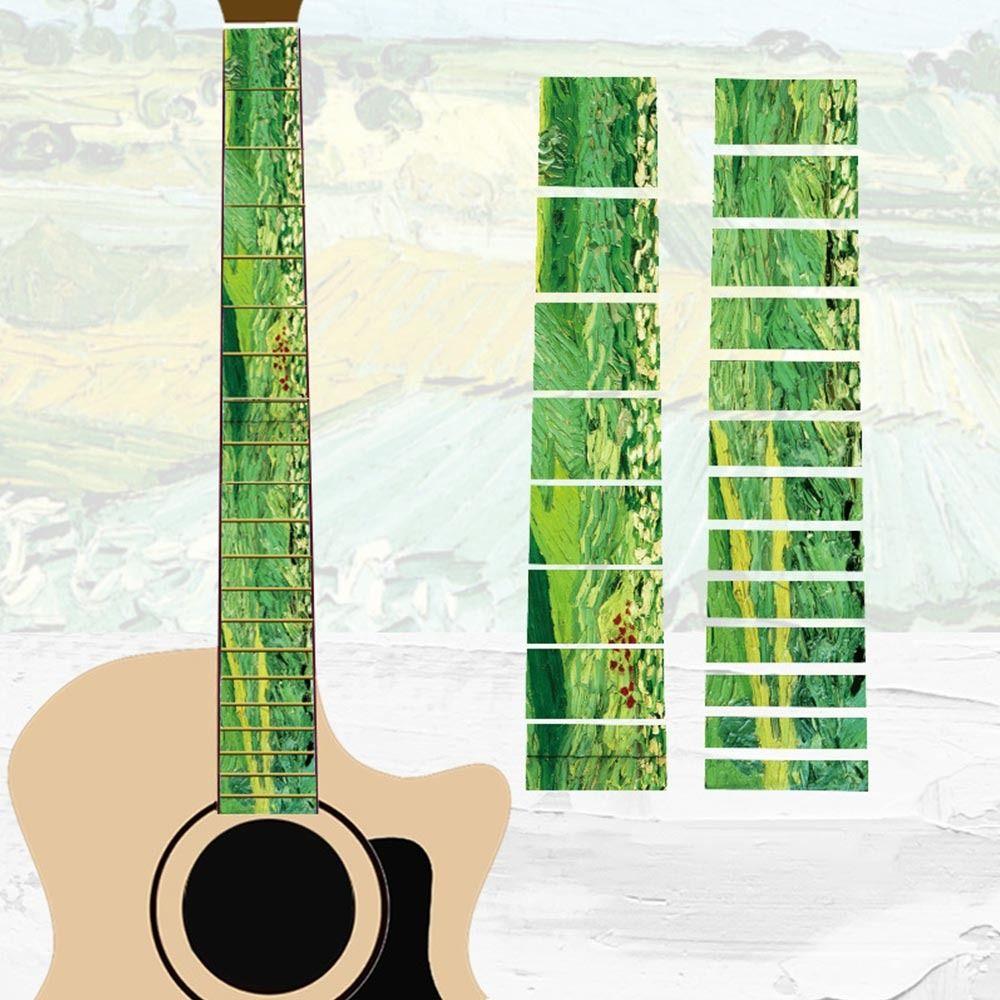 Electric Guitar Parts Ultra Thin Stickers Guitarra Accessories Cross Inlay Decals Fretboard Sticker