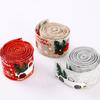 5M Christmas Ribbon Printed Christmas Linen Ribbon For Handmade Design Christmas Decoration Gift Packing