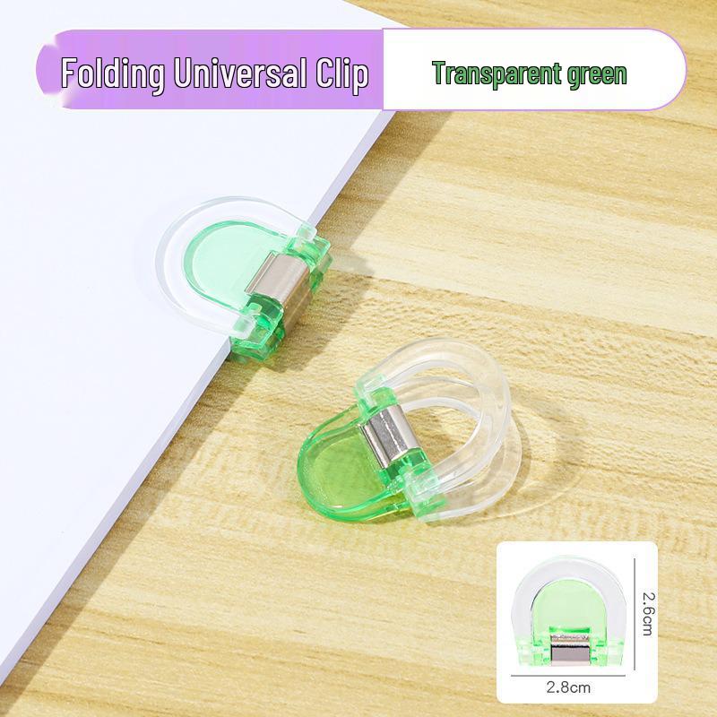 Colorful Transparent D-Type Universal Mini Clip for Documents and Photos