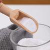 Wooden Bath Salt Spoon Natural Wood Multifunctional Scoop Ergonomic Handle Beech Kitchen Spoon for