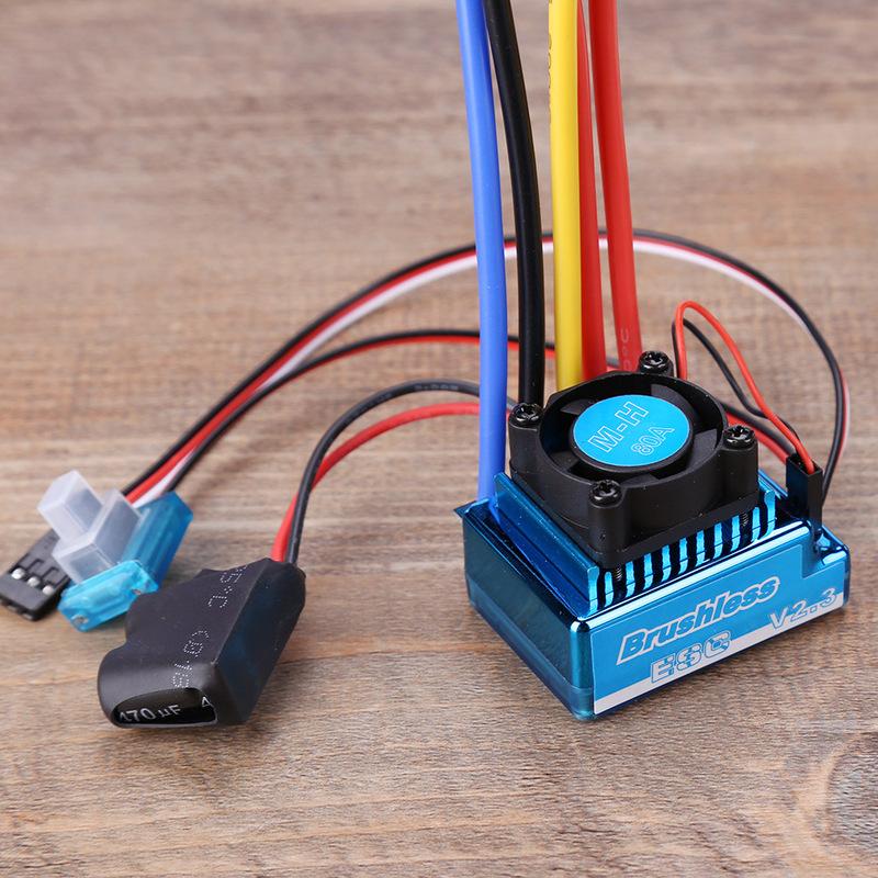 45/60/80/120A Brushless Motor Electric Speed Controller Lightweight RC ESC Strong Current Impedance  for RC Accessory