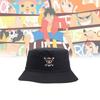 Piece Skull One Embroidered Unisex Breathable Double Sided Bucket Hat Summer